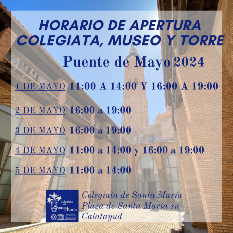 Horario puente mayo