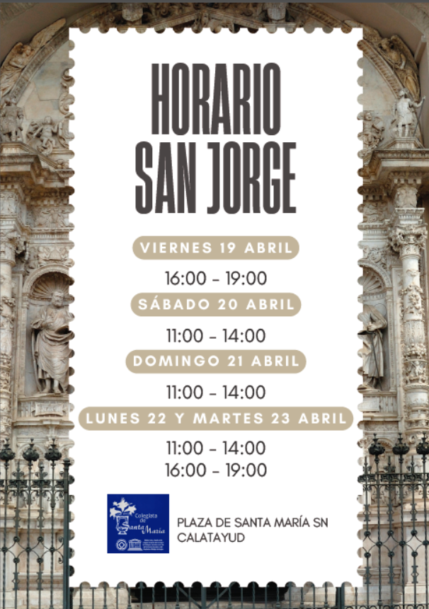 Horarios fin de semana san jorge